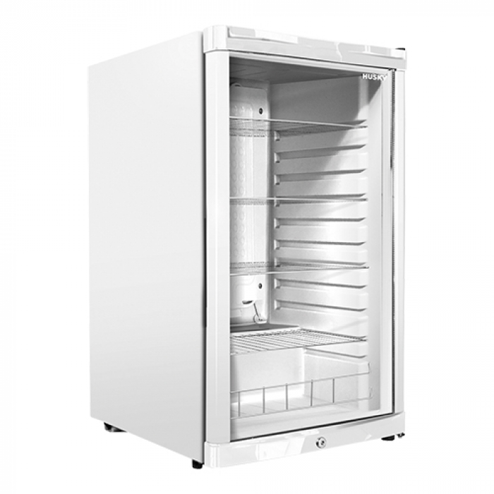 Refrigérateur 130L + porte vitrée 54x55xH84,5cm
